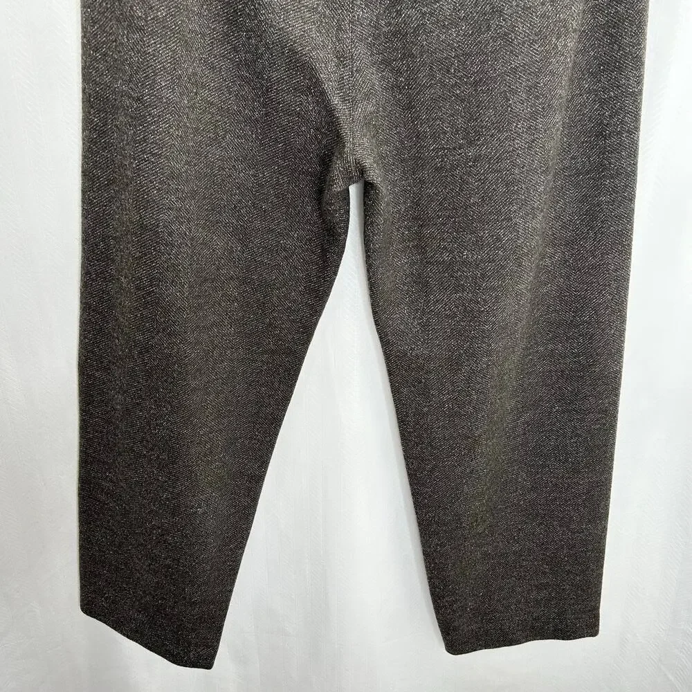 Banana Republic brown herringbone pants XL pull on Fall ‘25 comfort